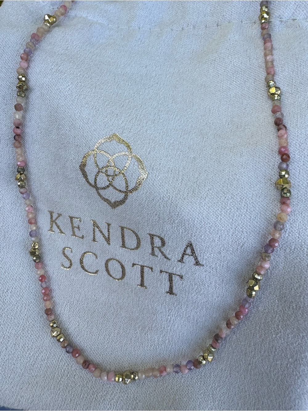 Kendra Scott Pink and Gold Beaded Bracelet